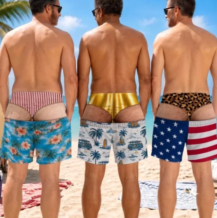 Funny Trunks Gag Swimming Shorts
