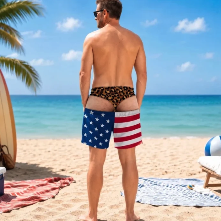 Funny Trunks Gag Swimming Shorts