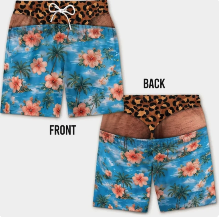 Funny Trunks Gag Swimming Shorts
